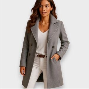Elegant Gray Women's Coat